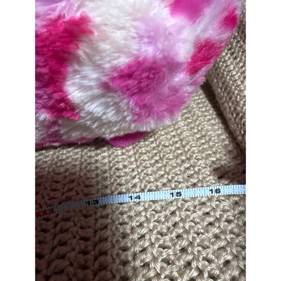 Pink & White Tie-Dye Plush Moose By Dan Dee 14" Stuffed Animal Toy - Picture 9 of 9